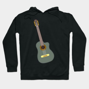 Green Guitar Hoodie